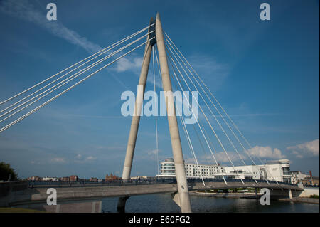 The Marine Way Bridge, Southport Stock Photo