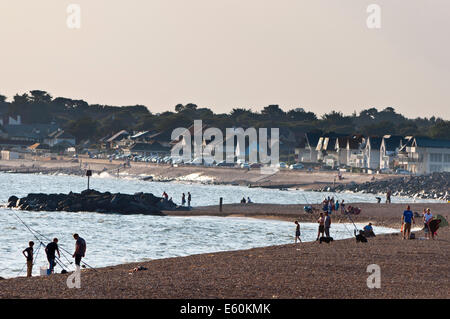 Beach Milford on Sea Stock Photo