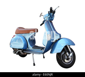 Classic scooter isolated on a white background Stock Photo