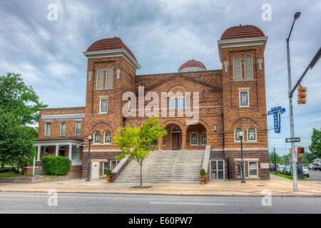 The 16th Street Baptist Church was the site of the racially motivated bombings in 1963 in Birmingham, Alabama. Stock Photo