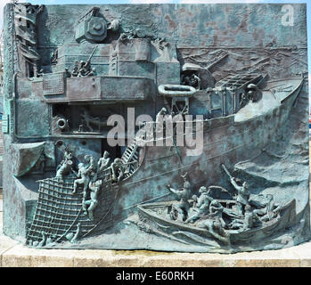 The Destoyer Memorial 1939 - 1945. Chatham Historic Dockyard, Kent, England, UK Stock Photo