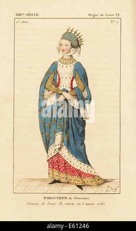 Margaret of Provence, consort of King Louis IX of France, died 1285. Stock Photo