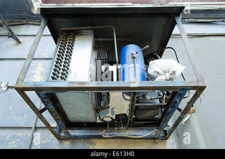 Old air condition working in good condition Stock Photo