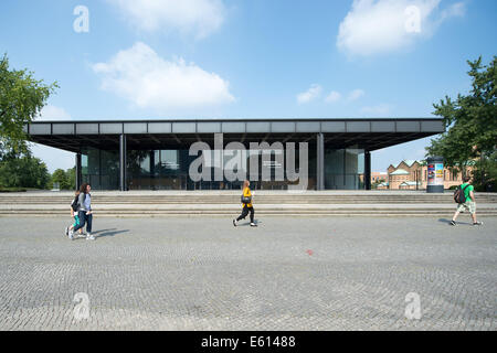 Berlin, Germany. 08th Aug, 2014. The New National Gallery in Berlin, Germany, 08 August 2014. The secretary of state for culture and media, Monika Gruetters, is looking for private sponsors for the planned Museum der Moderne. Gruetters thanks the project has priority otherwise Berlin could lose important artworks worth billions. Photo: MAURIZIO GAMBARINI/dpa/Alamy Live News Stock Photo