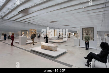 Exhibition Hall Galerie du Temps, Louvre-Lens, museum by the architecture firm SANAA, Lens, Nord-Pas-de-Calais, France Stock Photo