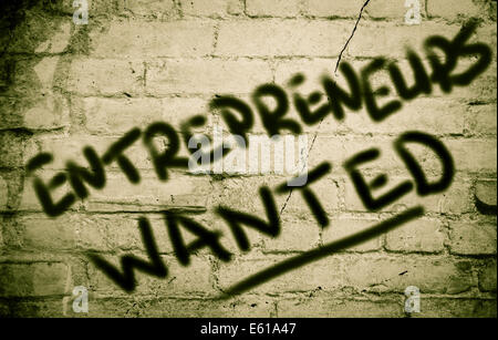 Entrepreneurs Wanted Concept Stock Photo