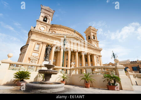 The Church of the Assumption of Our Lady, commonly known as the Rotunda of Mosta or Rotunda of St Marija Assunta Stock Photo