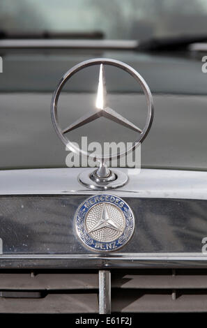 1980 Mercedes 280CE W123 E Class coupe luxury German car driving Stock Photo