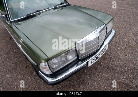 1980 Mercedes 280CE W123 E Class coupe luxury German car driving Stock Photo