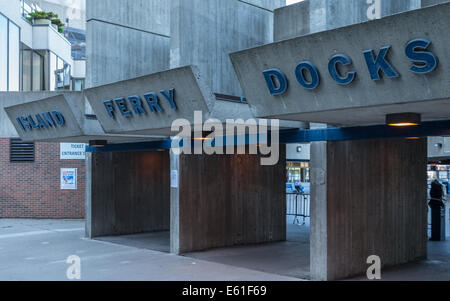 Entrance to the Island Ferry Docks Toronto Ontario Canada. Stock Photo