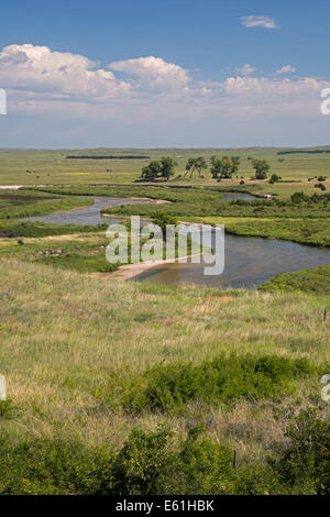 Brewster, Nebraska - The North Loup River in the Nebraska Sandhills. Stock Photo
