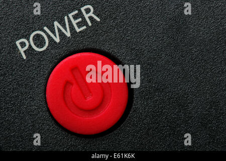 Closeup of the Red Turn Off Button on a Remote Control Under the Lights  Stock Image - Image of technology, multimedia: 188459009