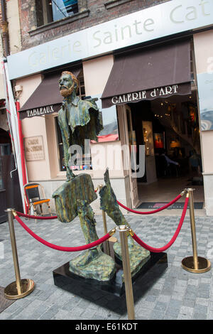Gallery in Honfleur, Normandy France Europe Stock Photo