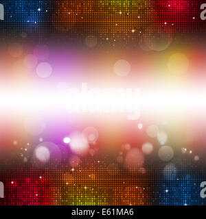 abstract disco and party multicolor music background Stock Photo