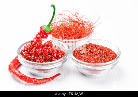 Chili Spice Variations Stock Photo