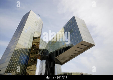 office building, Torre Mare Nostrum Head Office of Gas Natural, Barcelona, Spain Stock Photo