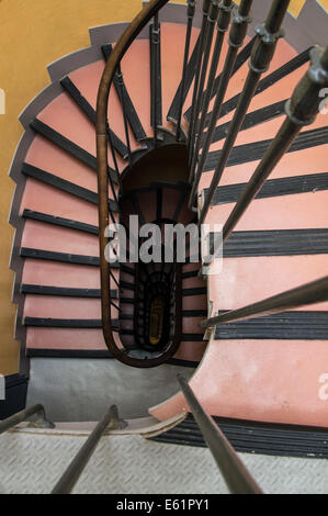 Stairs in residential building in Paris, France Stock Photo