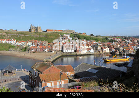 The pretty coastal town of Whitby, North Yorkshire, England, UK. Stock Photo