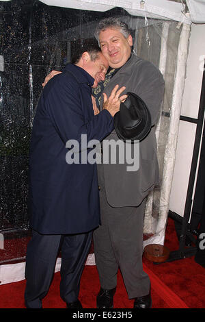 FILE PIX: New York, NY, USA. 26th Mar, 2014. Robin Williams and Harcey Fierstein attend the New York premiere of Robin's new film ''Death to Smoochy'' held at the Ziegfield theater on March 26, 2002 in New York City.  Robin Williams found dead 11th Aug, 2014. Credit:  Marcel Thomas/ZUMA Wire/Alamy Live News Stock Photo