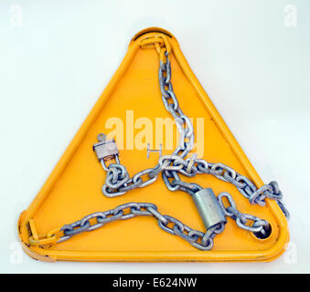 DVLA Wheel Clamp. Stock Photo