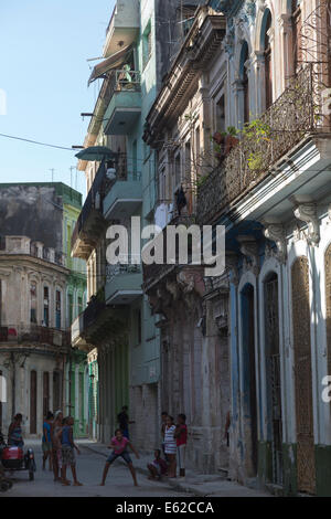 street scene in Old Havana, Cuba Stock Photo