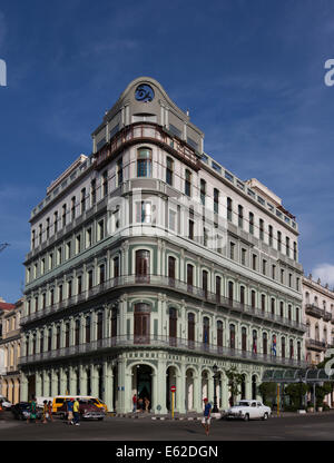 Hotel Saratoga, Paseo del Prado and Dragones Streets, Old Havana, Cuba Stock Photo