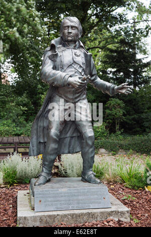 Napoleon's statue at "Le Caillou" farm Stock Photo