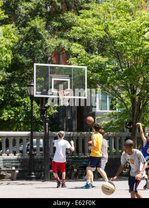Basketball Court at Nelson A Rockefeller Park in Battery Park City