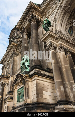 closeup view in the Evangelical cathedral also known as  Supreme Parish and Collegiate Church in Berlin ,Germany Stock Photo
