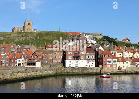 The pretty coastal town of Whitby, North Yorkshire, England, UK. Stock Photo