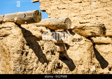 Adobe Architectural Details, Picuris Pueblo, New Mexico Stock Photo