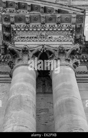 Columns at the Museum of the History of Science, Oxford, UK Stock Photo