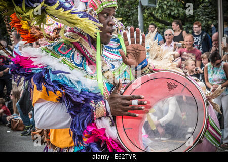Edinburgh Jazz Festival and Carnival Parade 2014. Annual July event before the Edinburgh Festival and Fringe start. Stock Photo
