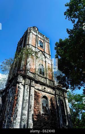 Facade of belfry of Jaro Cathedral in Iloilo, Philippines Stock Photo