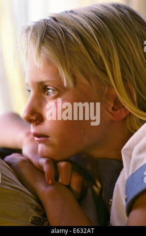 YOUNG TEENAGE GIRL WITH BATTERED FACE Stock Photo