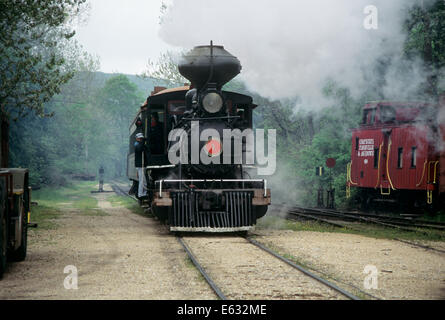 STEAM TRAIN EUREKA SPRINGS AR Stock Photo