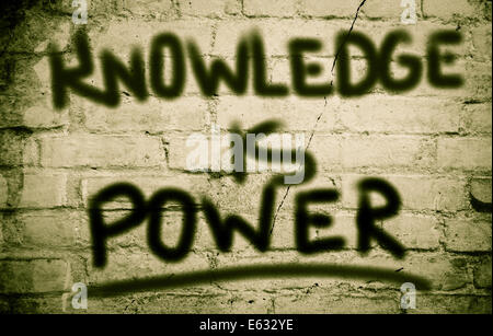 Knowledge Is Power Concept Stock Photo