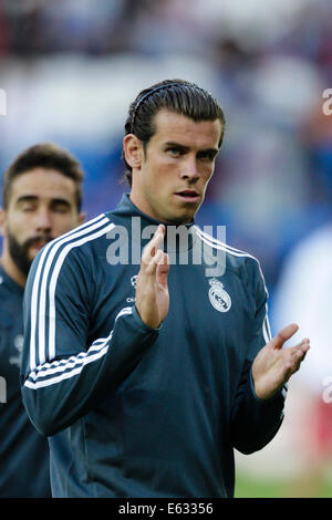 Cardiff, Wales. 12th Aug, 2014. UEFA Super Cup. Real Madrid CF v Sevilla FC. Real Madrid's Gareth BALE Credit:  Action Plus Sports/Alamy Live News Stock Photo