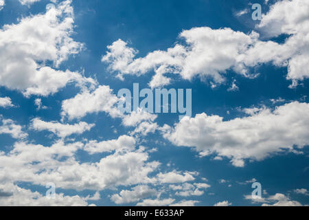 Cumulus clouds and blue sky Stock Photo