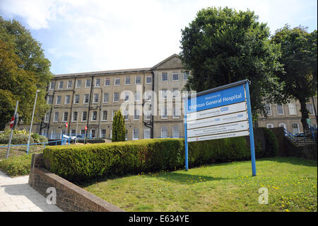 Brighton general Hospital Entrance Sign NHS Trust part of Brighton and Sussex University Hospital . Stock Photo