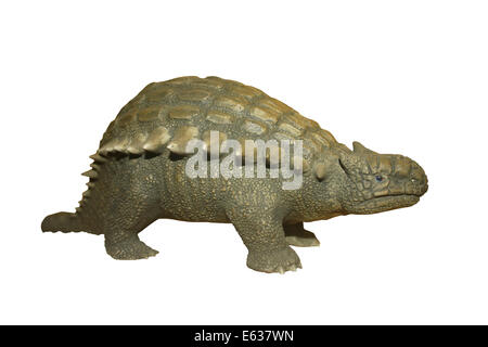 Dinosaur Model Of Ankylosaurus Stock Photo