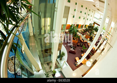 Gatwick Arora International Hotel Lounge shot from above Stock Photo