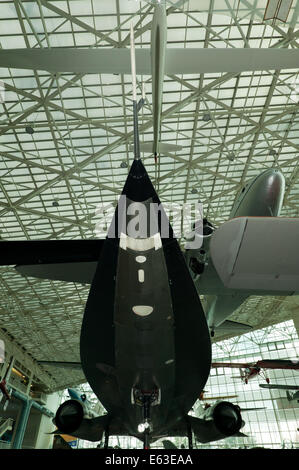 Front view of a Lockheed M-21 Blackbird on static display in the Great ...