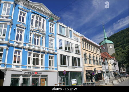 Nedre Korskirkeallmenningen, Bergen, Bergenshalvøyen, Midhordland, Hordaland, Vestlandet, Norway, Scandinavia, Europe Stock Photo