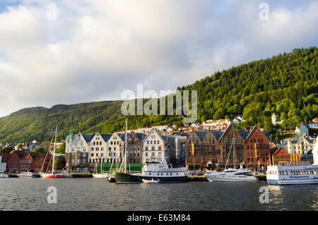 Bryggen wharf, Bergen, Norway Stock Photo