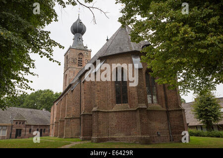 Dutch reformed church (Sint Nicolaas church) of Dwingeloo (province Drenthe) in the Netherlands Stock Photo