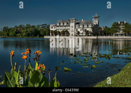downtown celebration and lake rianhard celebration florida usa Stock
