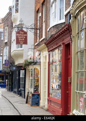 The Antiques Centre Stonegate York Yorkshire England Stock Photo