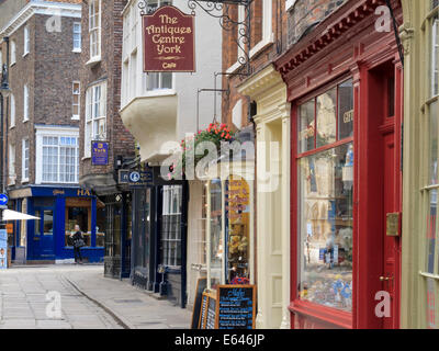 The Antiques Centre Stonegate York Yorkshire England Stock Photo