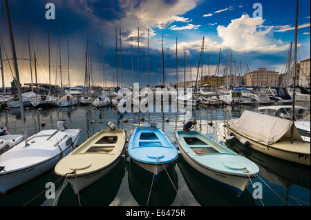 boats in marina Stock Photo